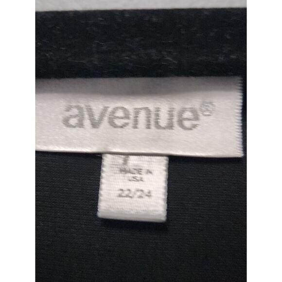 Avenue A Line Shift Dress Women's 22/24 NWOT Suede Trim Shark Bite Hem Stretch - Picture 3 of 8